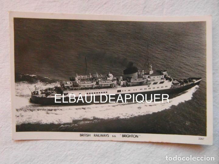 Postales: BARCO. BRITISH RAILWAYS SS. BRIGHTON. CIRCULADA - Foto 1