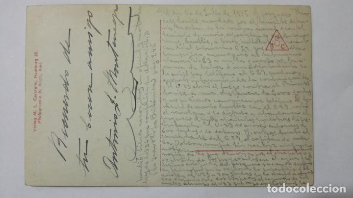 Postales: POSTAL S.M. UNTERSEEBOOT 23, BOTADO EN 1915 - Foto 2