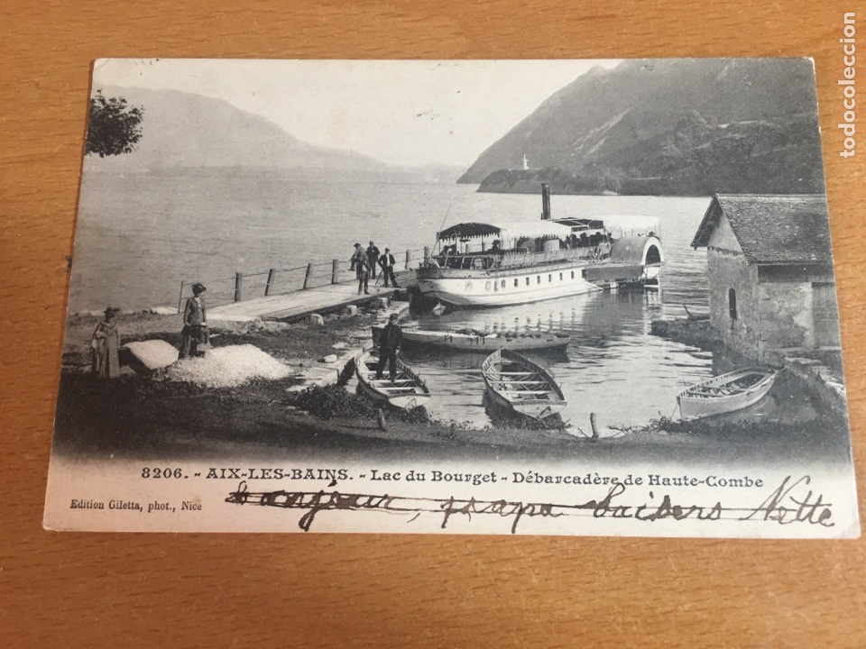 Postales: Postal de barco en puerto - Foto 1