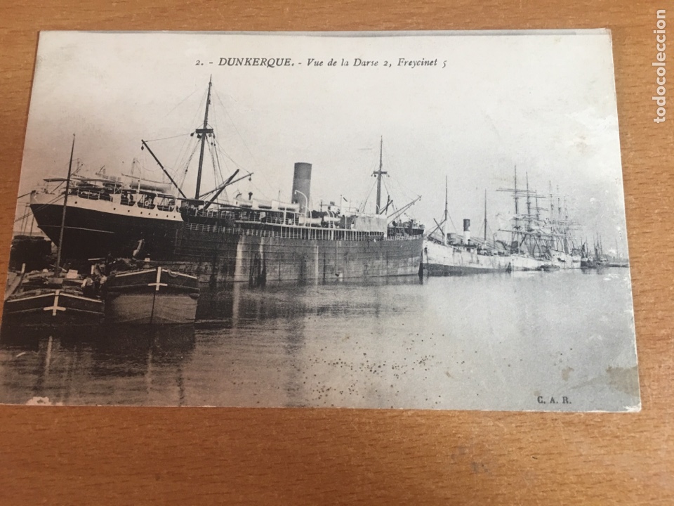 Postales: Postal de barco en puerto - Foto 1