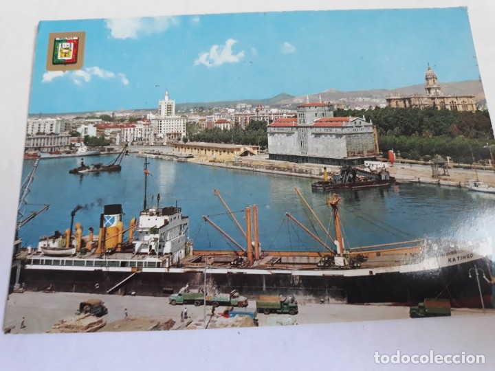 Postales: Barco camiones en M&aacute;laga - Foto 1