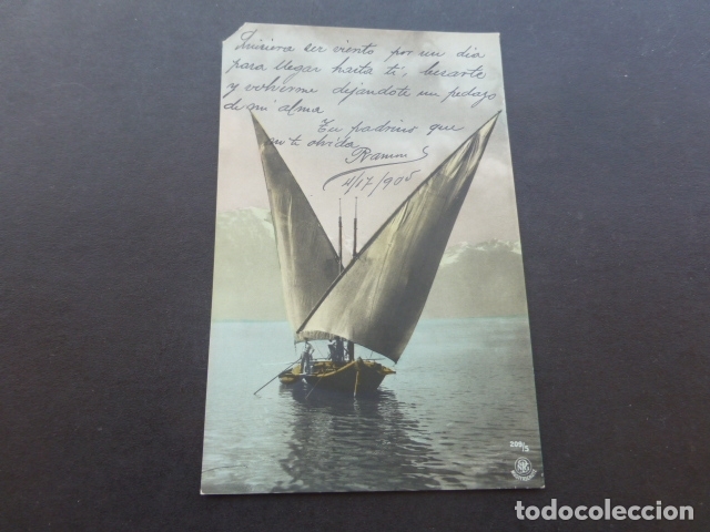 Postales: BARCA EN EL MAR POSTAL - Foto 1
