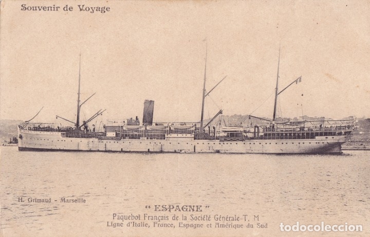 Postales: 4 ANTIGUAS POSTALES DE BARCOS. - Foto 1