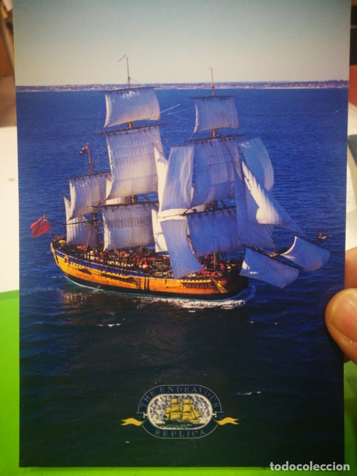 Postales: Postal Barco The Endeavour replica - Foto 1