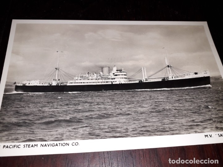 Postales: N&ordm; 33016 POSTAL THE PACIFIC STEAM NAVIGATION CO - M V SANTANDER - Foto 1