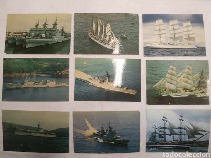 Postales: Lote postales buques de guerra - Foto 1