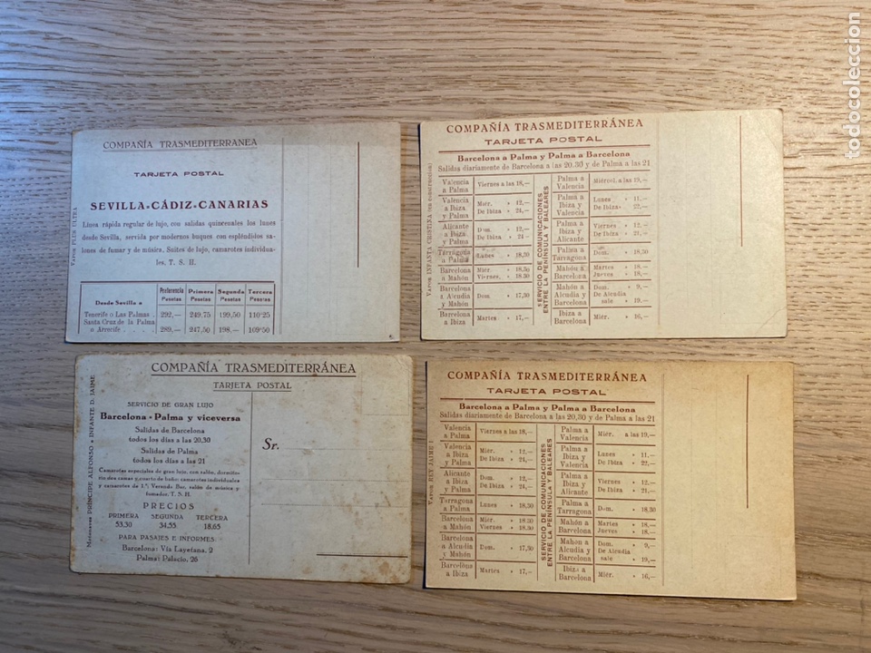 Postales: Tarjeta postal barcos compa&ntilde;ia transmediterranea - Foto 1