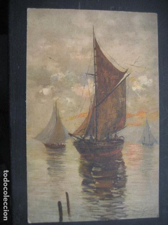 Postales: Velero. Postal antigua sin circular - Foto 1
