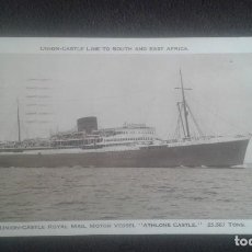 Postales: POSTAL UNION-CASTLE LINE TO SOUTH AND EAST AFRICA.BARCO ATHLONE CASTLE. CIRCULADA.SUDAFRICA.1955.. Lote 200328136