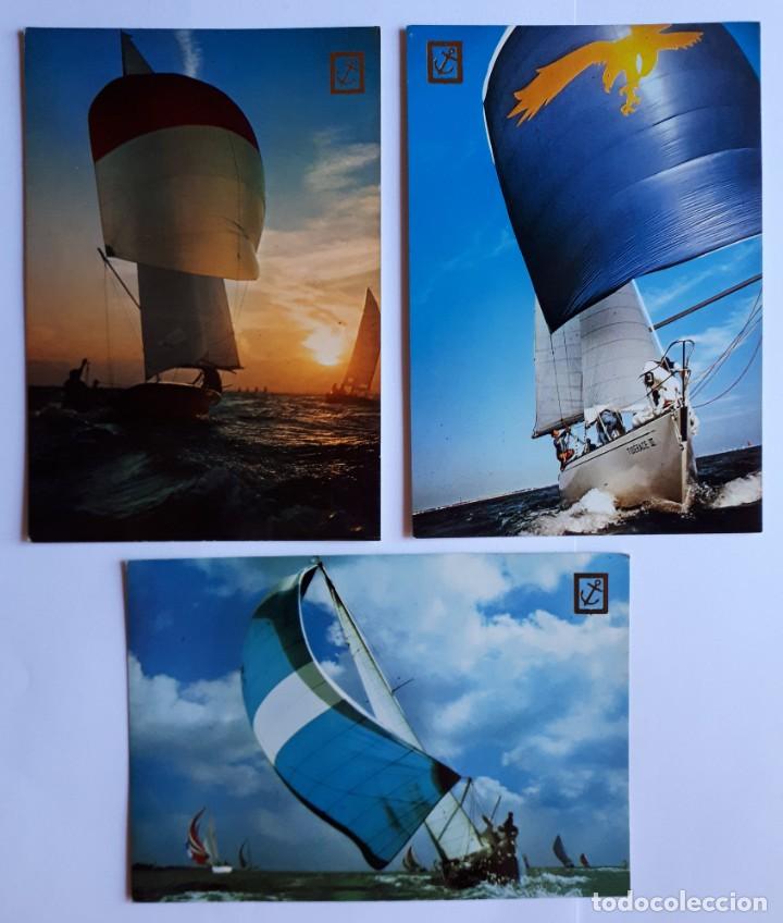 Postales: COLECCI&Oacute;N POSTALES VELEROS DE 3 MODELOS. - Foto 1