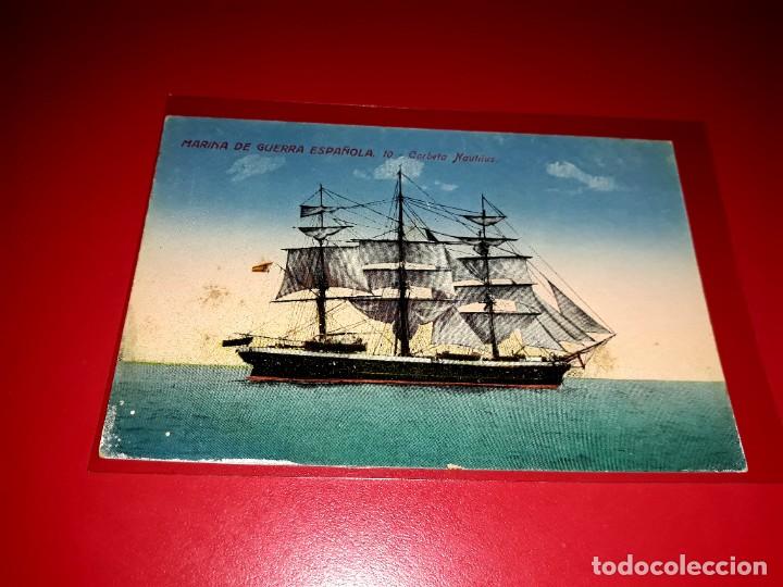 Postales: Marina de Guerra Espa&ntilde;ola &rdquo; Corbeta Nautilus &rdquo; - Foto 1