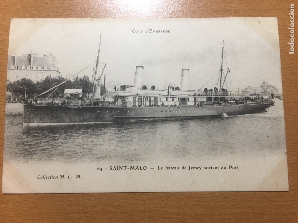 Postales: Postal barco en puerto - Foto 1