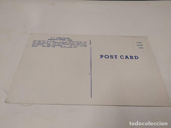 Postales: POSTAL S.S. CONSTITUTION - AMERICAN EXPORT LINES - Foto 2
