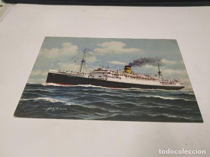 Postales: POSTAL S.S. AEOLIA - THE HELLENIC MEDITERRANEAN LINES - Foto 1