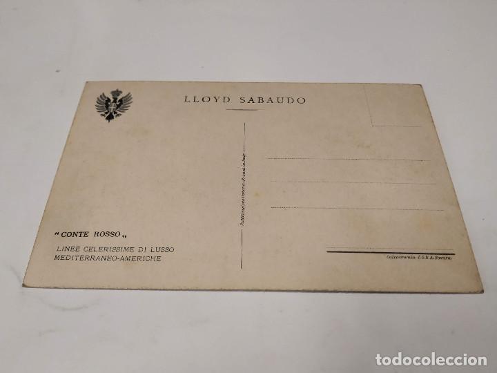 Postales: POSTAL CONTE ROSSO - LLOYD SABAUDO - Foto 2