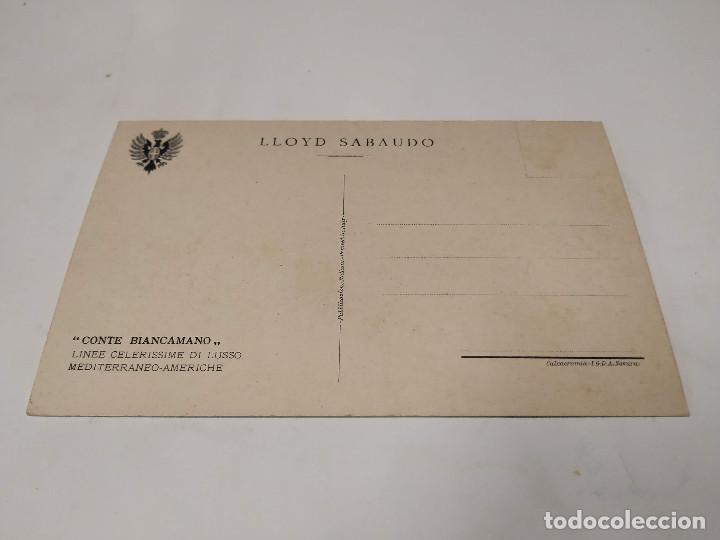 Postales: POSTAL CONTE BIANCAMANO - LLOYD SABAUDO - Foto 2