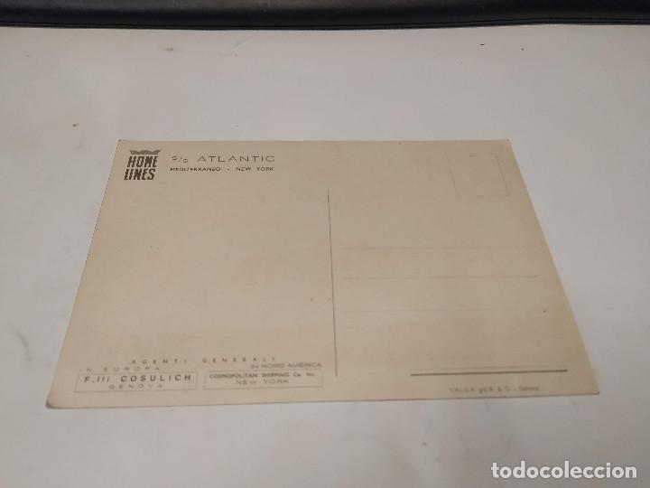 Postales: POSTAL S.S. ATLANTIC - HOME LINES - Foto 2