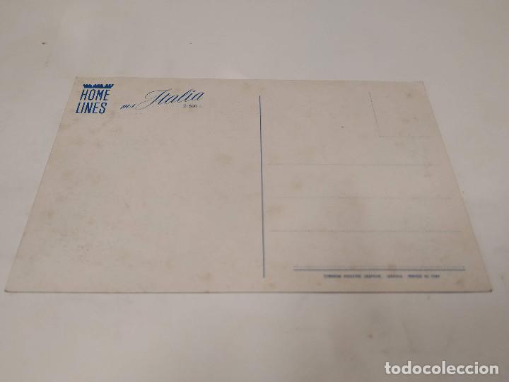 Postales: POSTAL M.S. ITALIA - HOME LINES - Foto 2
