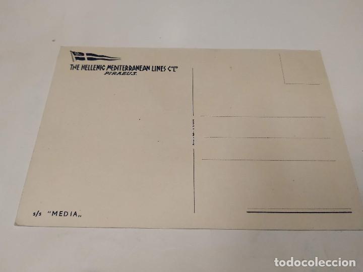 Postales: POSTAL S.S. MEDIA - THE HELLENIC MEDITERRANEAN LINES - Foto 2
