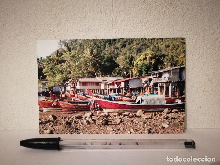 Cartes Postales: POSTAL ORIGINAL -10*15- BARCAS - BARCO - TAILANDIA