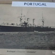 Postales: POSTAL BARCO PORTUGAL CRUCERO CRUZADOR ADAMASTOR 1919