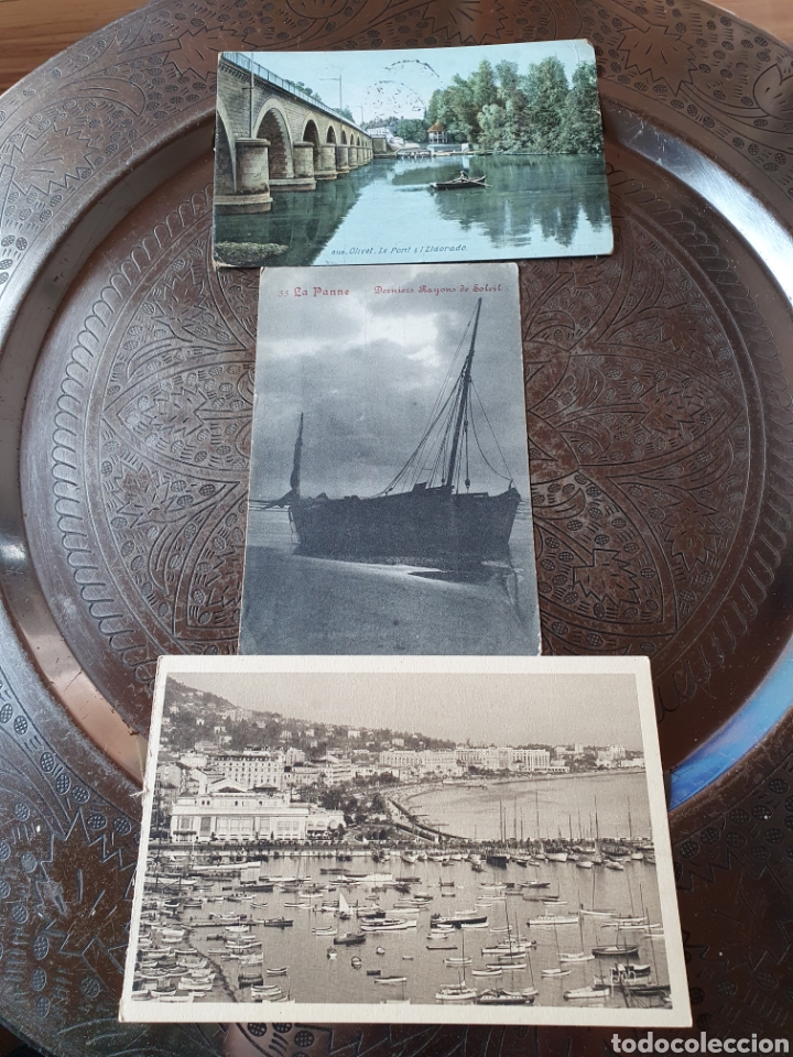 Postales: 3 postales barcos 1900 - Foto 1