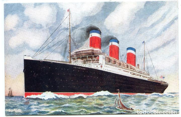 Postales: Trasatl&aacute;ntico S.S. Leviathan - Foto 1