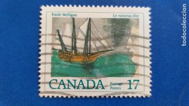 Postales: USADO. CANADA. YVERT 707. BARCOS. VELEROS - Foto 1