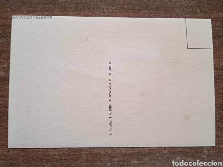 Postales: Postal dibujo barco antiguo. Sin circular. - Foto 2