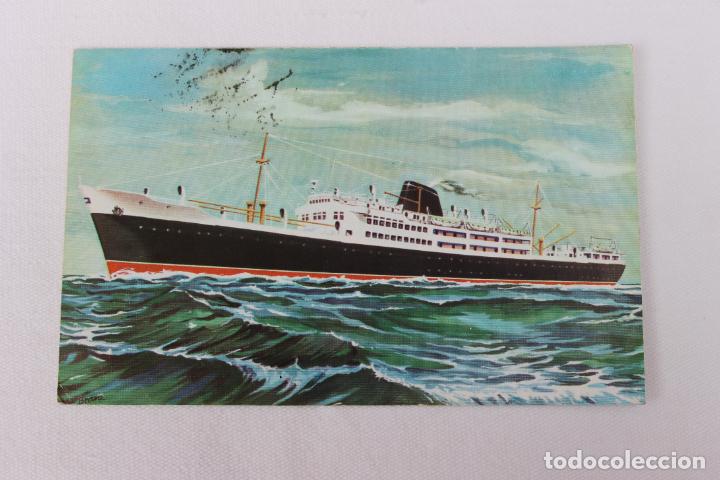 Postales: POSTAL BARCO MOTONAVES SATRUSTEGUI CHURRUCA C. TRANSATLANTICA ESPA&Ntilde;OLA - Foto 1