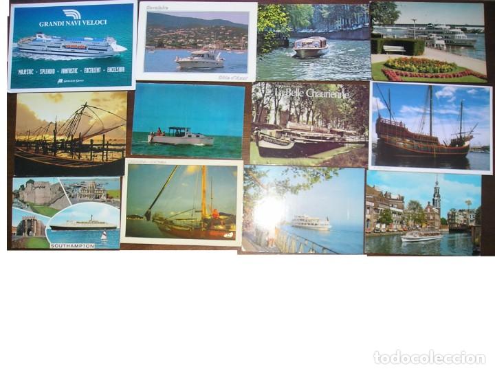 Postales: 50 POSTALES DIFERENTES DE BARCOS. - Foto 2