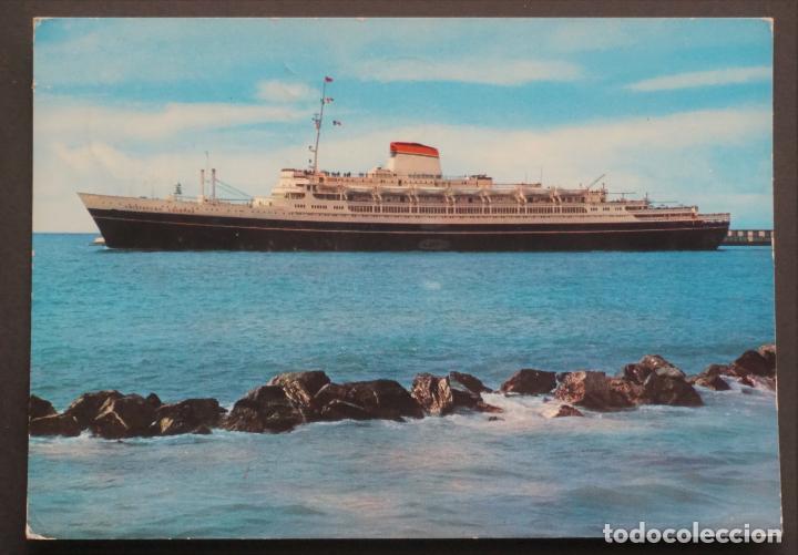 Postales: Buque Cristoforo Colombo., postal circulada del a&ntilde;o 1969 - Foto 1