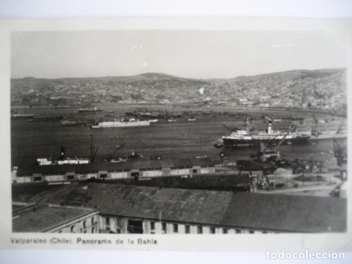 Postales: Valparaiso. Chile. Panorama de la Bah&iacute;a. Escrita - Foto 1