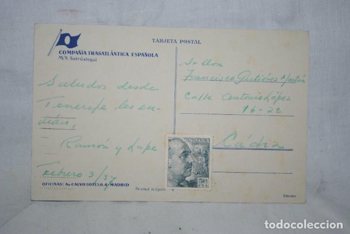 Postales: BUQUE , SATRUSTEGUI, COMPA&Ntilde;IA TRASATLANTICA - Foto 2