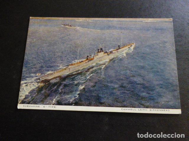Postales: SUBMARINO E TYPE CAMMELL LAIRD POSTAL - Foto 1