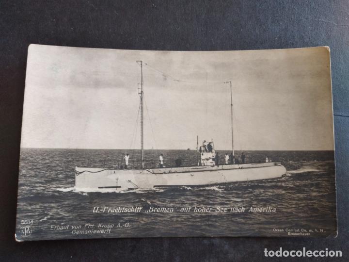 Postales: SUBMARINO ALEMAN BREMEN POSTAL - Foto 1