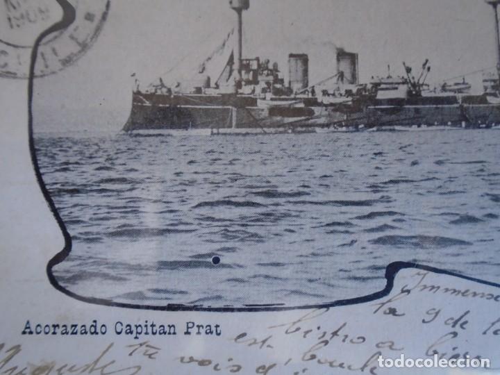 Postales: (PS-69930)POSTAL DEL ACORAZADO CAPITAN PRAT - Foto 2