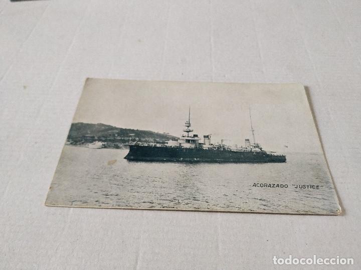 Postales: POSTAL ACORAZADO JUSTICE - Foto 1