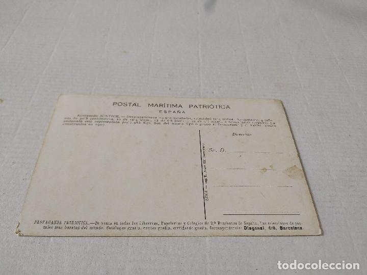 Postales: POSTAL ACORAZADO JUSTICE - Foto 2