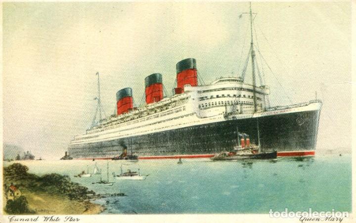 Postales: QUEEN MARY- A&Ntilde;O 1954 - Foto 1