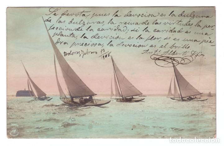 Postales: VELEROS &diams; CIRCULADA EN 1905 - Foto 1