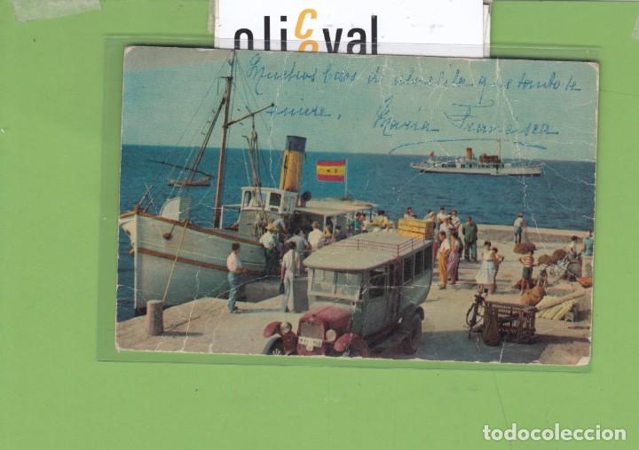 Postales: BARCO FORMENTERA MUELLE E.D.VI&Ntilde;ETS IBIZA - Foto 1