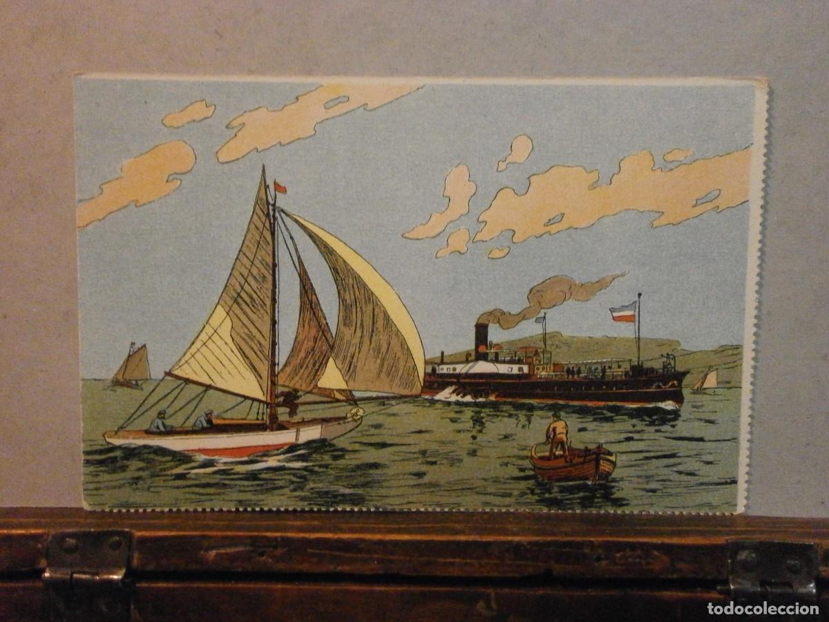 Postales: (B) postal antigua barcos - Foto 1