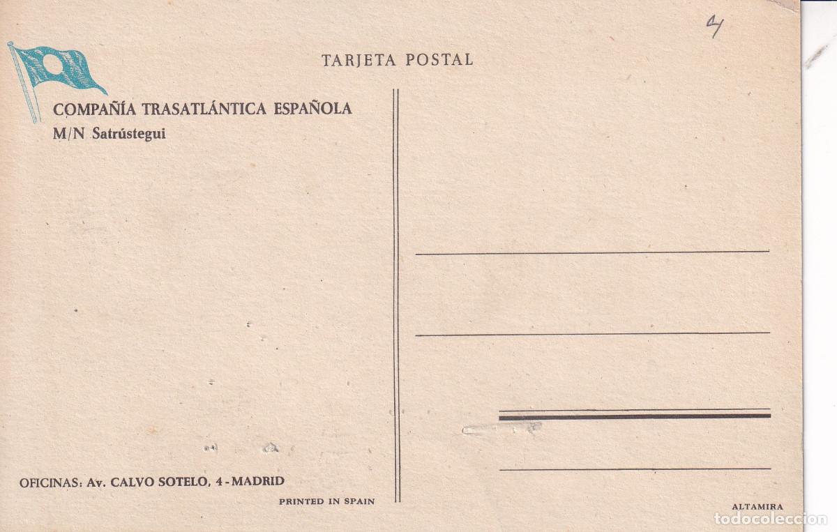 Postales: COMPA&Ntilde;IA TRASATLANTICA ESPA&Ntilde;OLA SATRUSTEGUI - Foto 2