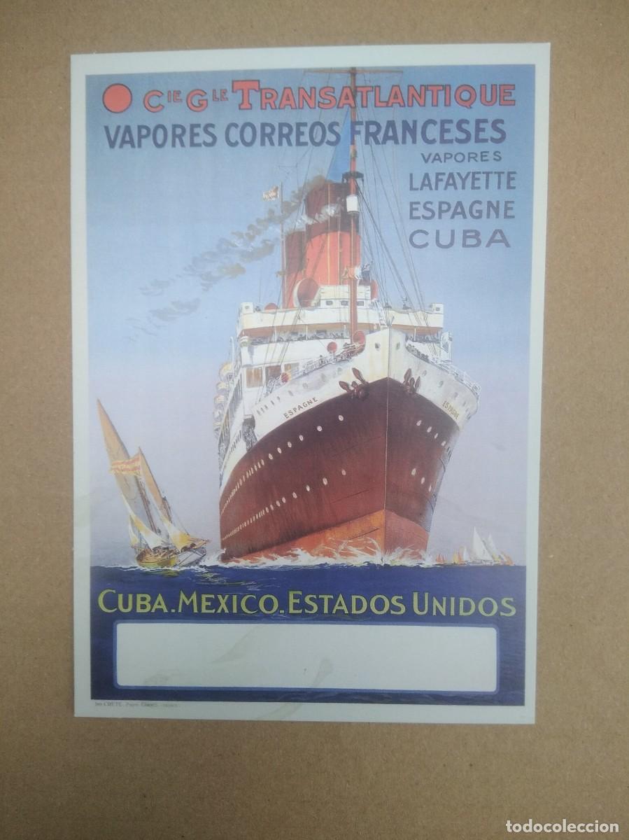 Postales: Postal Vapores correos franceses - Foto 1
