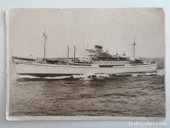 Postales: POSTAL MOTONAVE, AMERIGO VESPUCCI - Foto 1