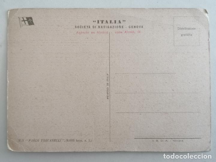 Postales: POSTAL MOTONAVE, PAOLO TOSCANELLI - Foto 2