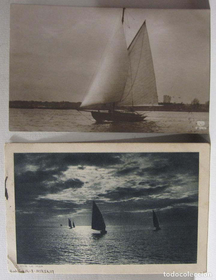Postales: 2 POSTALES VELEROS. CIRCULADAS - Foto 1