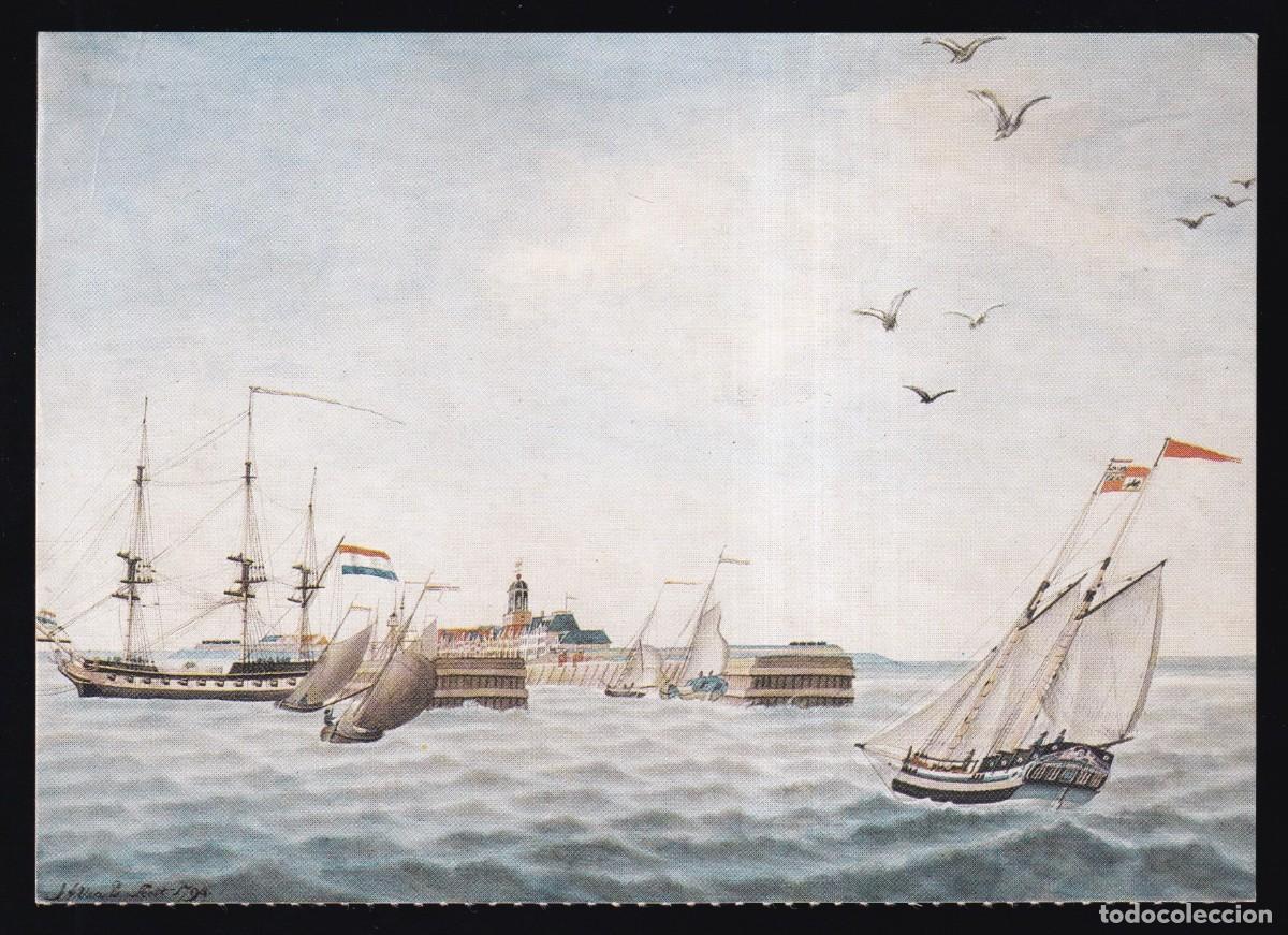 Postales: Escena con barcos. Sin datos Nueva. - Foto 1