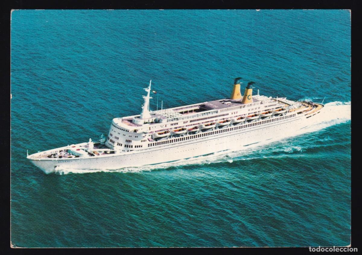 Postales: *T/N Eugenio C* Linea C - Genova. Circulada 1977. - Foto 1